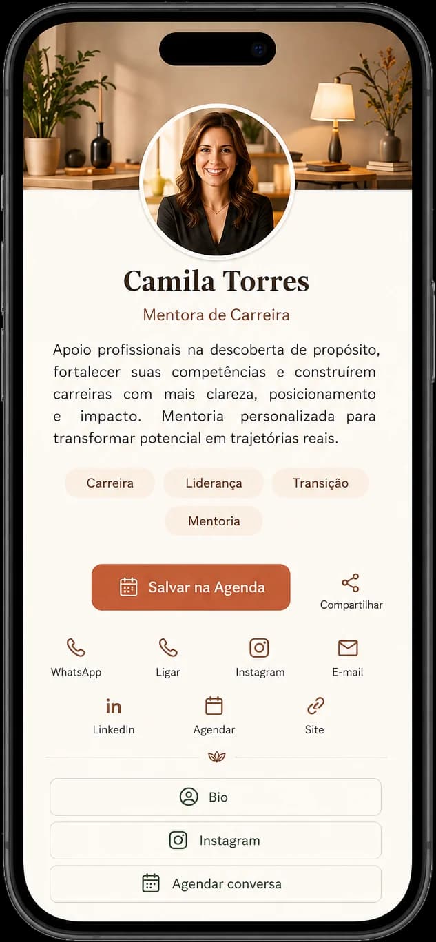Exemplo de cartão de visita digital 4